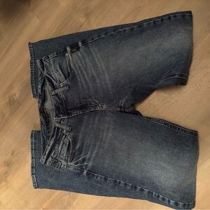 Silver Jeans Boot Cut Dark Blue Denim *** ripped